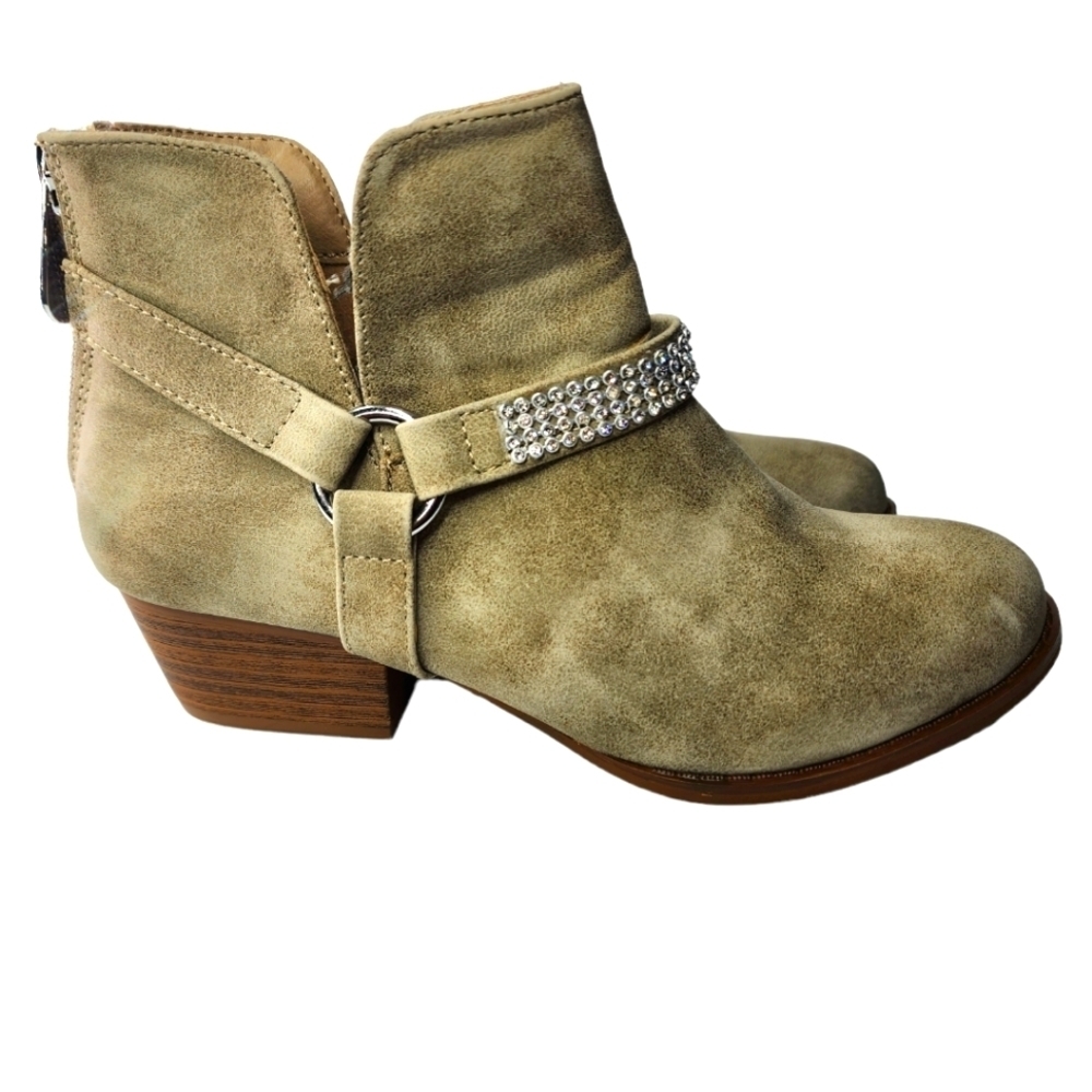 New Daisy fuentes Girls rhinestone booties size 3